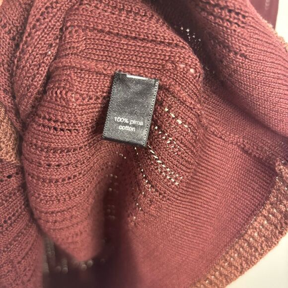 PERUVIAN CONNECTION Brandywine Knit Prima Cotton Cardigan Size S - Picture 3 of 6